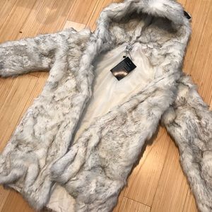 Faux fur coat